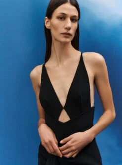 The Cora Midaxi Dress In Black -Solace Dress Shop 012 053 v1