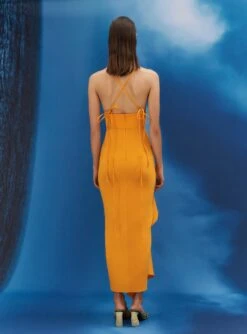 The Cora Midaxi Dress In Orange -Solace Dress Shop 017 041 v1