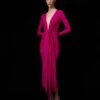 The Lorena Midi Dress In Fuchsia 2 The Lorena Midi Dress In Fuchsia -Solace Dress Shop 022 006 v2