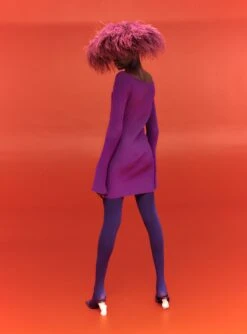 The Ario Mini Dress In Purple