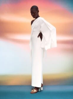 The Marcelle Maxi Dress In Cream