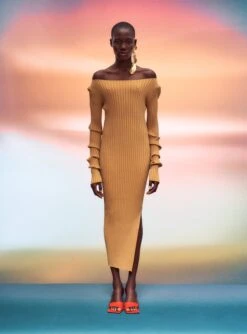 The Loren Maxi Dress In Tan