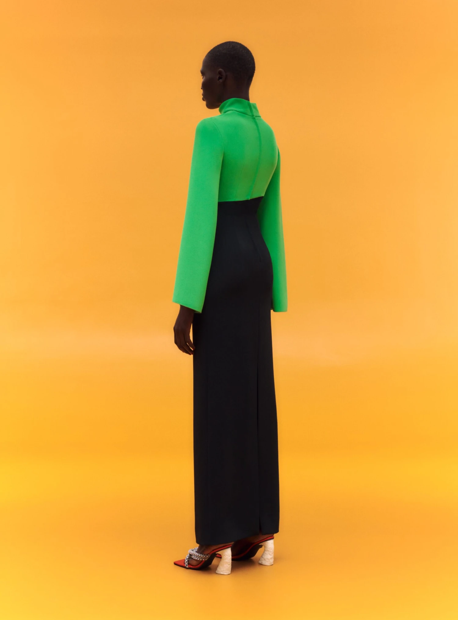 The Lia Maxi Dress In Bright Green & Black 6 The Lia Maxi Dress In Bright Green & Black - Image 4