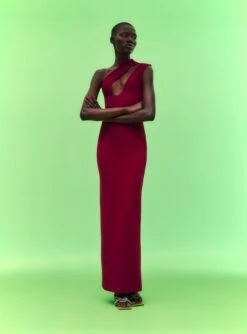 The Krista Maxi Dress In Mulberry -Solace Dress Shop 02 19 SolaceLondon 20 020 v1