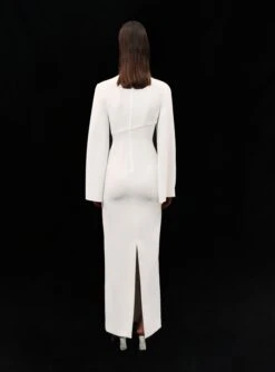 The Lia Maxi Dress In Cream -Solace Dress Shop 030 032 v1