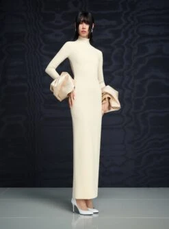 The Viviana Crystal Maxi Dress In Pearl -Solace Dress Shop 03 OS37019A VIVIANA CRYSTAL MAXI DRESS PEARL 0020 Rework