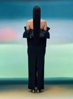 The Elson Maxi Dress In Black -Solace Dress Shop 05 04 SolaceLondon PF21 01 043 v2 Lifted