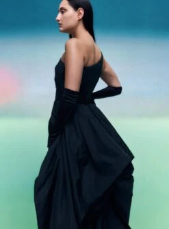 The Xelia Maxi Dress In Black -Solace Dress Shop 05 04 SolaceLondon PF21 07 080 v2 Lifted