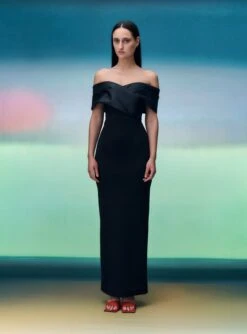 The Rhea Maxi Dress In Black