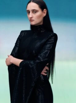 The Hadley Mini Dress In Black -Solace Dress Shop 05 04 SolaceLondon PF21 16 078 v2 Lifted