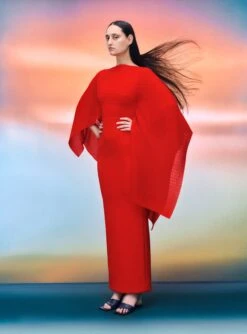 The Simone Maxi Dress In Red -Solace Dress Shop 05 04 SolaceLondon PF21 19 018 v1