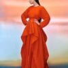 The Serena Maxi Dress In Bright Orange -Solace Dress Shop 05 04 SolaceLondon PF21 23 031 v1