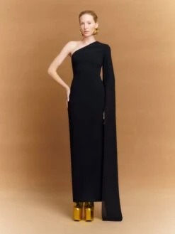 The Sylvia Maxi Dress In Black