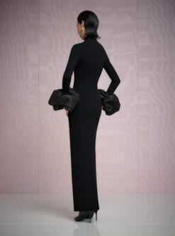 The Viviana Crystal Maxi Dress In Black -Solace Dress Shop 108 OS37019A VIVIANA CRYSTAL MAXI DRESS BLACK 0049 Rework