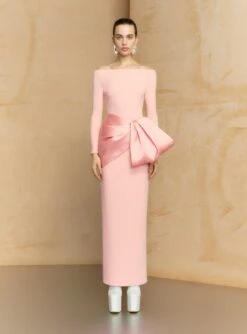 The Kori Maxi Dress In Putty Pink