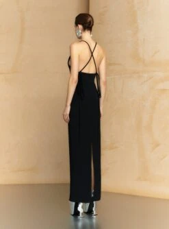 The Milly Maxi Dress In Black -Solace Dress Shop 12 OS45030 MILLY MAXI DRESS BLACK 088 R1