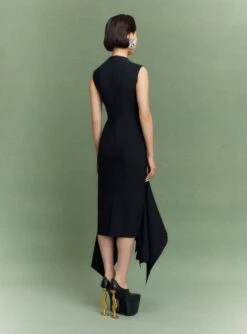 The Trinity Midi Dress In Black -Solace Dress Shop 14 OS43020 TRINITY MIDI DRESS BLACK 031 R1