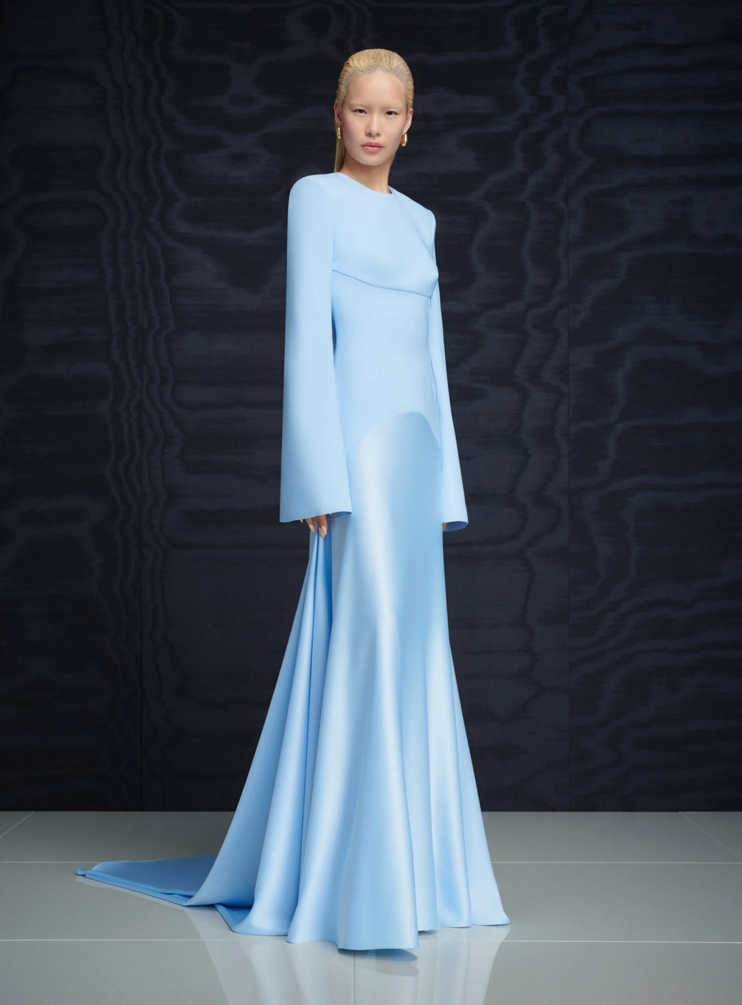 The Claudine Maxi Dress In Ice Blue 4 The Claudine Maxi Dress In Ice Blue - Image 2