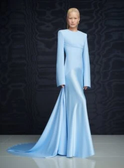 The Claudine Maxi Dress In Ice Blue