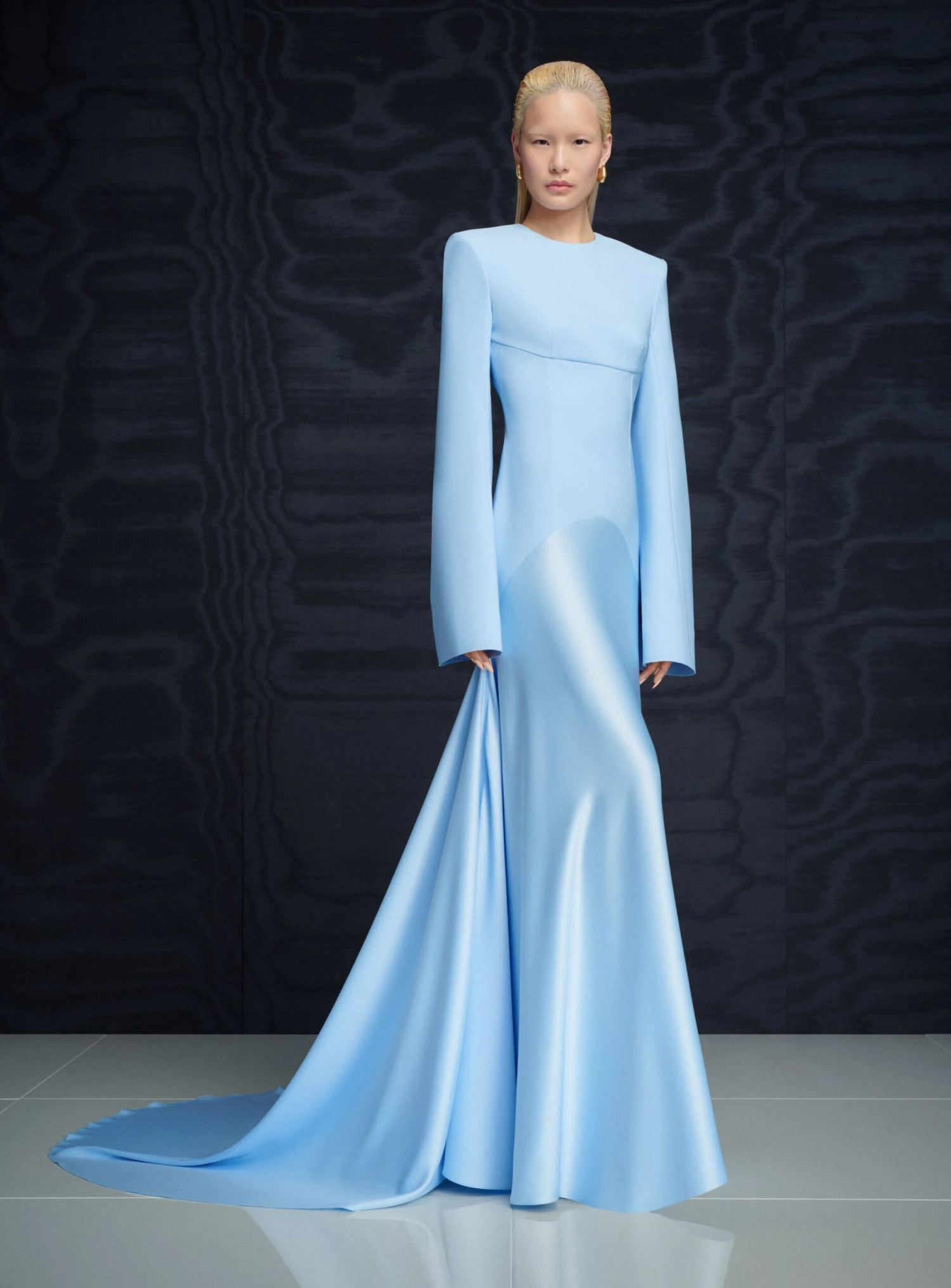 The Claudine Maxi Dress In Ice Blue 3 The Claudine Maxi Dress In Ice Blue
