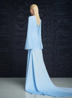 The Claudine Maxi Dress In Ice Blue 7 The Claudine Maxi Dress In Ice Blue -Solace Dress Shop 14 OS46056 CLAUDINE MAXI DRESS ICE BLUE 0097 Rework