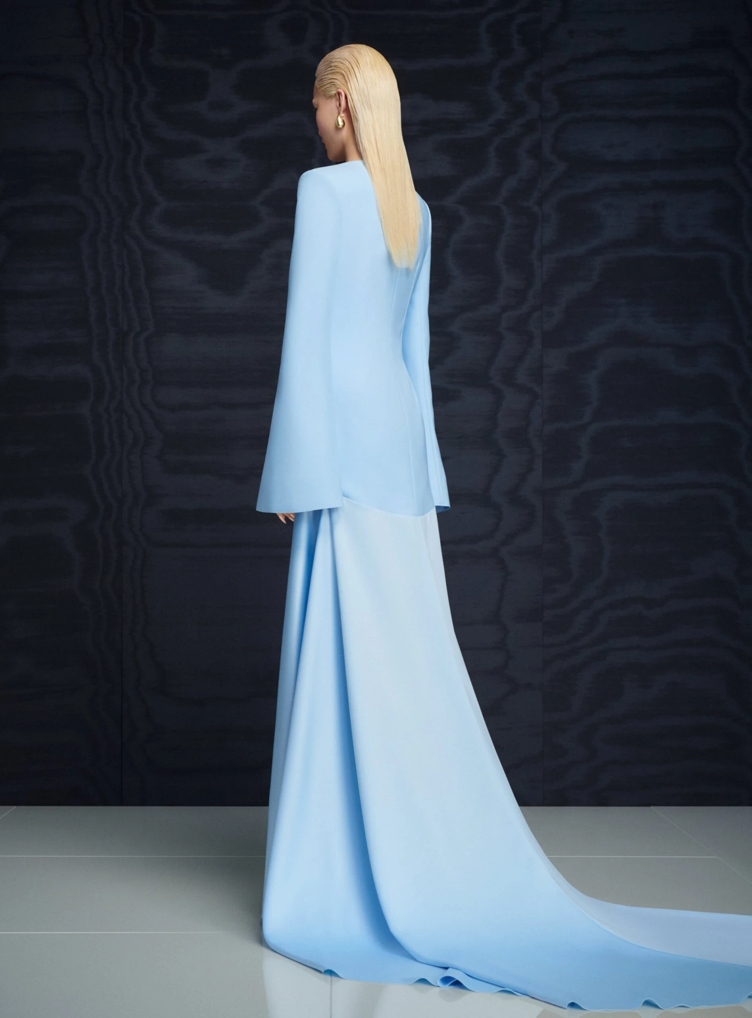 The Claudine Maxi Dress In Ice Blue 5 The Claudine Maxi Dress In Ice Blue - Image 3
