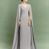 The Morgan Maxi Dress In Pewter -Solace Dress Shop 15 OS43027 MORGAN MAXI DRESS PEWTER 030 R1