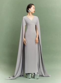 The Morgan Maxi Dress In Pewter