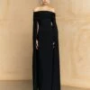 The Nuri Maxi Dress In Black -Solace Dress Shop 16 OS45033 NURI MAXI DRESS BLACK 020 R1