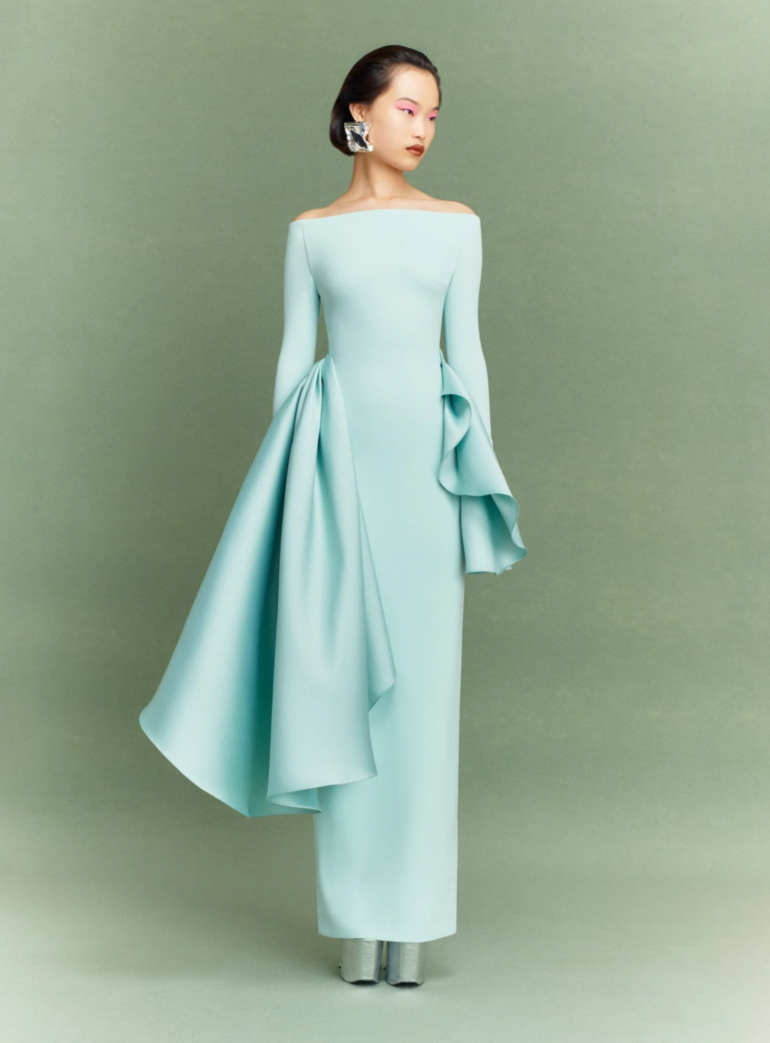 The Kiana Maxi Dress In Opal 3 The Kiana Maxi Dress In Opal