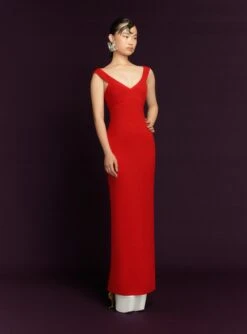 The Nalani Maxi Dress In Red -Solace Dress Shop 17 OS44044 NALANI MAXI DRESS RED 072 R1