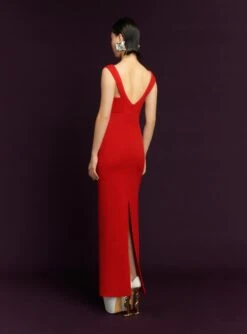 The Nalani Maxi Dress In Red -Solace Dress Shop 17 OS44044 NALANI MAXI DRESS RED 086 R1