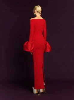 The Talia Maxi Dress In Red -Solace Dress Shop 18 OS40014 TALIA MAXI DRESS RED 088 R1