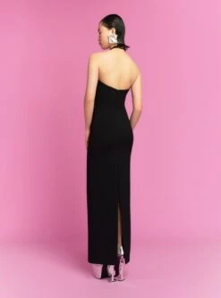 The Riva Maxi Dress In Black And Jet -Solace Dress Shop 19 OS33015 RIVA MAXI DRESS BLACK 064 R1