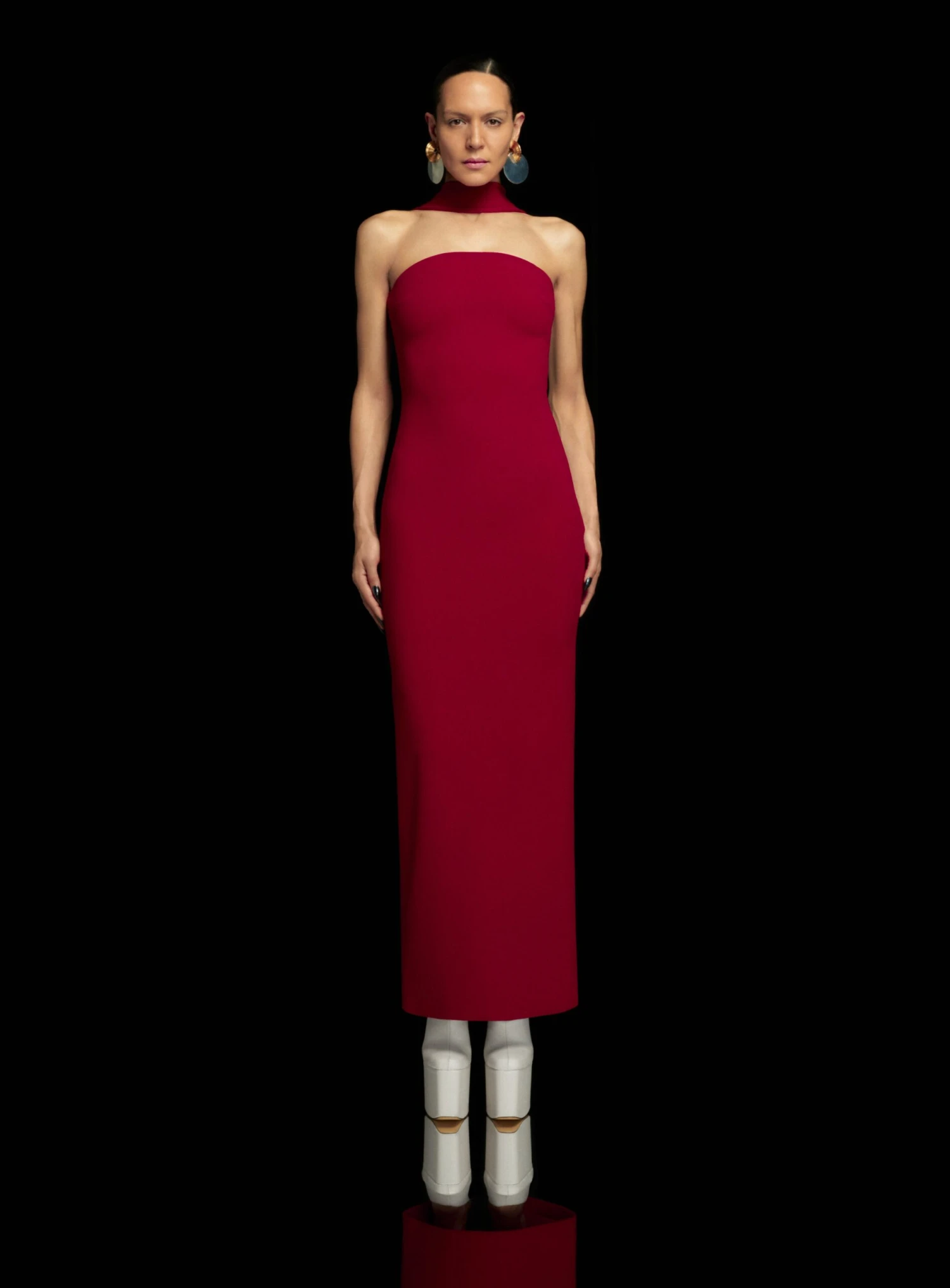 The Amari Maxi Dress In Ruby 3 The Amari Maxi Dress In Ruby
