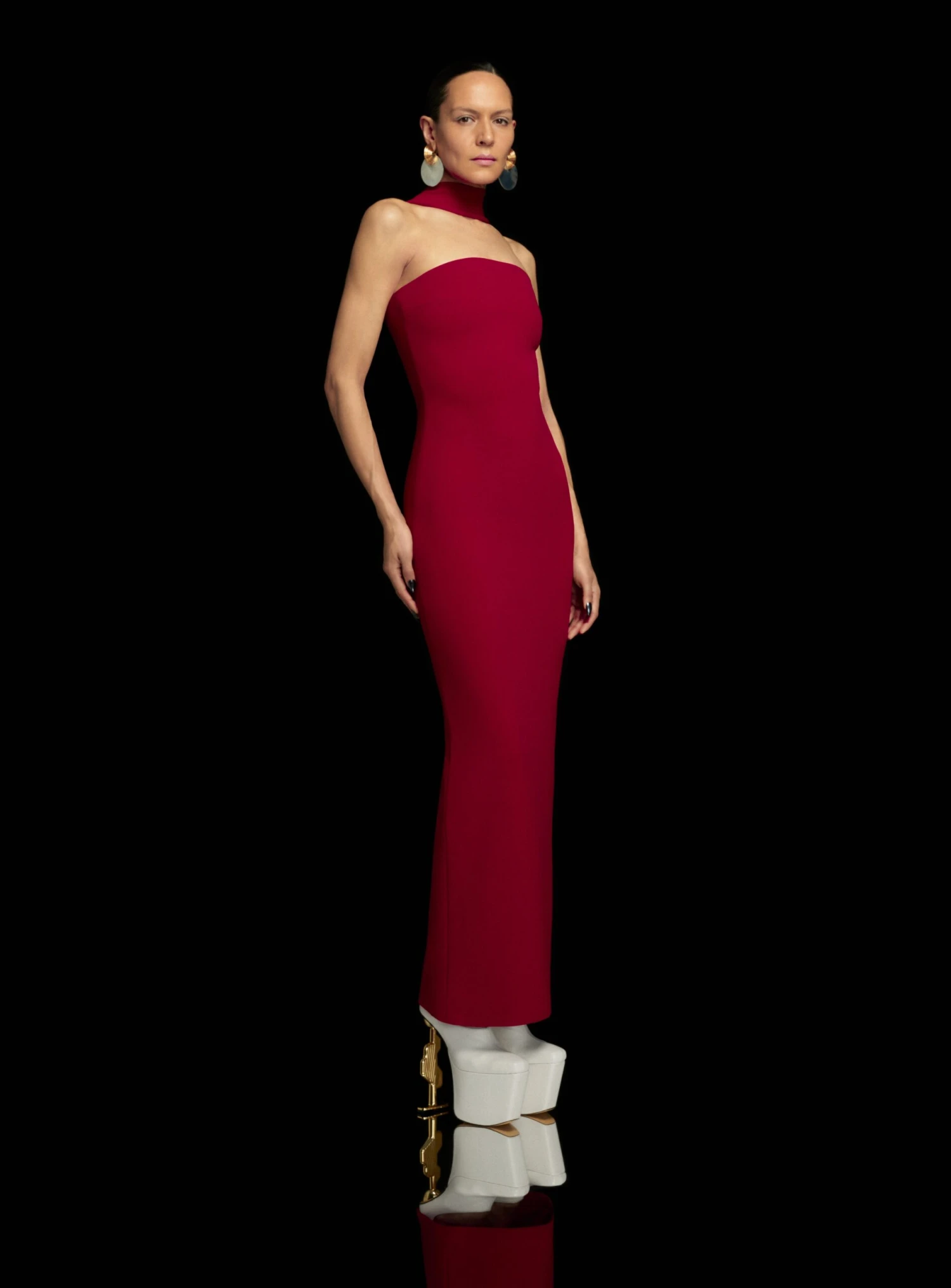 The Amari Maxi Dress In Ruby 4 The Amari Maxi Dress In Ruby - Image 2