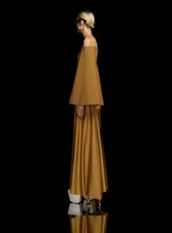 The Rina Maxi Dress In Gold -Solace Dress Shop 20 OS39001 RINA MAXI DRESS GOLD 099 R1