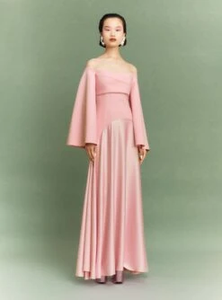 The Rina Maxi Dress In Putty Pink