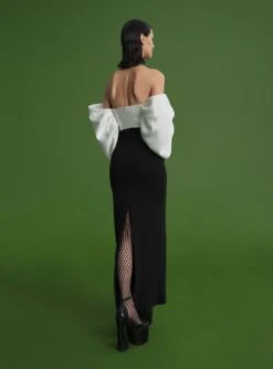 The Arla Maxi Dress In Black And Cream -Solace Dress Shop 211117 SolaceLondon PF22 Look 03 043 v1