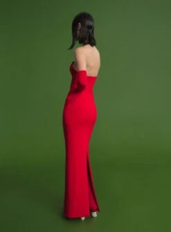 The Audrey Maxi Dress In Red -Solace Dress Shop 211117 SolaceLondon PF22 Look 06 028 v1