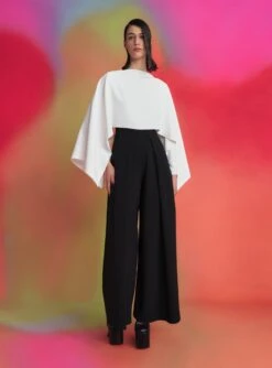 The Lara Jumpsuit In Cream & Black -Solace Dress Shop 211117 SolaceLondon PF22 Look 16 013 v1