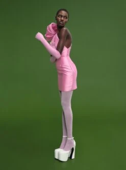 The Frida Mini Dress In Bubblegum