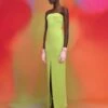 The Bysha Maxi Dress In Chartreuse -Solace Dress Shop 211118 SolaceLondon PF22 Look 27 010 v1