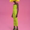 Adler Midi Dress In Chartreuse -Solace Dress Shop 211119 SolaceLondon PF22 Look 36 008 v1