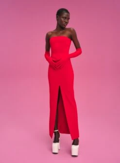 The Bysha Maxi Dress In Red -Solace Dress Shop 211119 SolaceLondon PF22 Look 37 025 v1