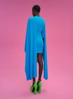 The Leona Mini Dress In Azure -Solace Dress Shop 211119 SolaceLondon PF22 Look 44 030 v2