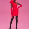 The Frida Mini Dress In Red -Solace Dress Shop 211119 SolaceLondon PF22 Look 46 006 v2
