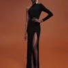 The Nadia Maxi Dress In Black 1 The Nadia Maxi Dress In Black -Solace Dress Shop 211209 SolaceLondon RS22 Look 05 007