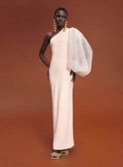 The Hudson Maxi Dress In Ivory -Solace Dress Shop 211209 SolaceLondon RS22 Look 20 010