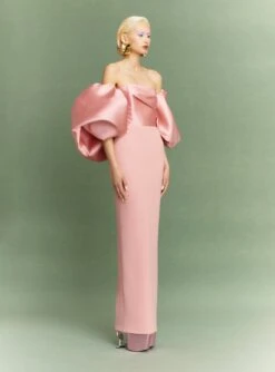 The Floris Maxi Dress In Putty Pink -Solace Dress Shop 21 OS43018 FLORIS MAXI DRESS PUTTY PINK 024 R1